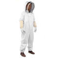 Professional Ventilated Full Body Beekeeping Bee Keeping Suit w/ Leather Gloves