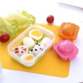 KCASA KC-SM02 2 Pcs/Set Cartoon Bear Rabbit Boiled Egg Rice Mold DIY Bento Sushi Mold Maker Tools