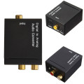 Digital Optical Coax Coaxial Toslink to Analog Audio Converter Adapter RCA L/R