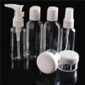 Transparent 6PCS Travel Small Empty Spray Bottle Perfume Lotion Cream Holder Set