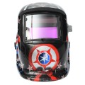 Solar Welder Mask Helmet Electric Welding Auto Darkening Welding Helmet Captain America Pattern