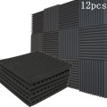 12Pcs Acoustic Soundproof Foam Sound Stop Absorption for KTV Audio
