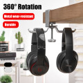 Universal Metal Dual Headphone Holder Head-mounted Earphone Bracket Hook