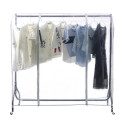 New Clear Clothes Rail Cover Dustproof Garment Coat Hanger Protector Storage Net