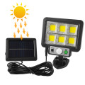 JX-F72 Bright COB White Solar LED Light With Solar Panel & Motion Sensor