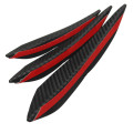 6pcs Universal Carbon Fiber Spoiler Front Bumper Fins Spoiler Canards Refit Car Spoiler Wing