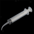 New 10pcs 12ml Plastic Disposable Dental Irrigation Syringe with Scale Bend Injection Head