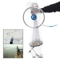 4.2M 14FT Hand Easy Throw Manual Fishing Net Spin Bait Casting Nylon Line Sinker