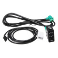 New Audio AUX USB Switch Socket with AUX USB Cable for BMW E60 E90 X1 X3 X5 F12