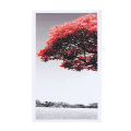 5Pcs Red Tree Canvas Paintings Wall Decorative Print Art Pictures Unframed Wall Hanging Home Office
