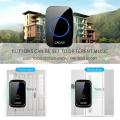 CACAZI A60 Waterproof Wireless Music Doorbell LED Light Battery 300M Remote Home Cordless Call Bell