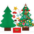 DIY Felt Christmas Tree with Glitter Ornaments Freely Paste Wall Hanging Christmas Trees Christmas D