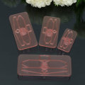 4Pcs Plastic Bow Cake Cutter Molds Icing Cookie Biscuit Fondant Embosser Craft