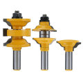 Drillpro 3pcs 1/2 Inch Shank Entrance Rod and Ogee Router Bit Inner Door Assorted R / S Router Bit W