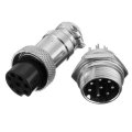 10Set GX16-8 Pin Male And Female Diameter 16mm Wire Panel Connector GX16 Circular Aviation Connector