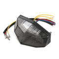 LED Running Stop Brake License Plate Tail Light Motorcycle Smoke Lamp