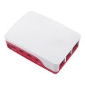 Catda Official Red & White Streamline Protective Case for Raspberry Pi 4B
