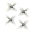 2Pairs HQProp Micro Whoop Propeller 40MMX4 Grey (2CW+2CCW)-Poly Carbonate-1.5MM Shaft for FPV Racing