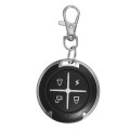 433MHZ 4 Buttons Black Round Self-pairing Copy Remote Control for Electric Door Motor Curtain Contro