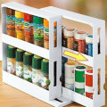 Multi-Function Storage Rack Seasoning Spice Jar Rack Rotating Kitchen Organizer