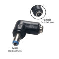 RJXHOBBY 90 DC Power Switch Head Connector Adapter DC 5.5X2.1mm to DC 5.5X2.1mm