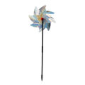 8 Sheets Bird Repeller Windmill Sparkly Silver Pinwheels Bird Deterrent For Garden Party Lawn Decor