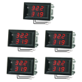 5Pcs DC 4-28V 5V 12V 0.28 inch 0.28 " LED Display Dual Red Digital Temperature Sensor Thermometer wi