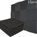 12Pcs Acoustic Soundproof Foam Sound Stop Absorption for KTV Audio Room
