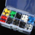 3 x 50pcs Tactile Push Button Switch Momentary Tact & Cap Assorted Kit 12x12x7.3mm Key Caps
