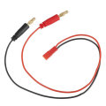 EUHOBBY 25cm 22AWG 4.0mm Male Banana Plug to JST Male Plug Silicone Charging Cable for Battery Charg
