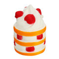 Squishy Strawberry Three-layer Cake Hanging Ornament Squishy Gift Collection With Packaging