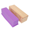 Silicone Soap Mold Rectangular Wooden Box with Flexible Liner for DIY Handmade Loaf Mould Soap Mold
