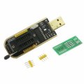 AOQDQDQD CH341A 24 25 Series EEPROM Flash BIOS USB Programmer Module + SOIC8 SOP8 Test Clip + 1.8V