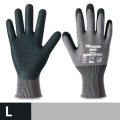 Garden Gloves Gardening Nitrile Rubber Gloves Quick Easy To Plant for Di... (SIZE: 9L | COLOR: GREY)