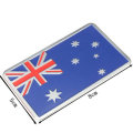 2Pcs Aluminum Alloy 3D Badge Austrlia Australian Flag Pattern Sticker Emblem Decoration