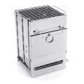 Stainless Steel Square Folding Portable Barbecue BBQ Grill Stove Compact Charcoal Outdoor Camping Co