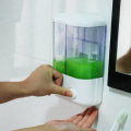 Bathroom Wall Mounted Manual Soap Dispenser Liquid Foam Lotion Shampoo Shower Gel Bottle