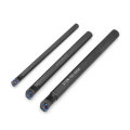Drillpro 3pcs SCLCR Lathe Boring Bar Turning Tool Holder Set with 10pcs Blue Nano CCMT0602 Inserts