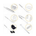 18 Pcs Tableware Stainless Steel BBQ Tools Long Fork BBQ Clip Brush Steel Stick Shovel Barbecue Cook