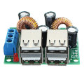 7-40V 3A Multifunction Vehicle 4 USB Interface Car Charger 36/24/12/9V To 5V 3A Buck Module Step Dow
