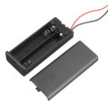 1Pcs AAA Battery Holder Case Box With Leads With ON/OFF Switch Cover 2 Slot Standard Battery Contain