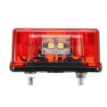 24V 4 SMD Red Car Rear Number License Plate Lights Lamp for Truck Trailer Lorry
