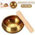 Copper Bowl Wood Hammer Yoga Singing Buddhism Healing Chakra Meditation Supply