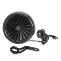 Motorcycle Bike Waterproof Speaker Amplifier Music Horn 3.5 inch Rear View Mirror Black Shark SPK96D