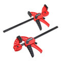 2Pcs 4 inch Quick Release Speed Squeeze Wood Working Work Bar F Clamp Clip Kit Spreader Clamps Gadge