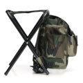 Outdoor Portable Folding Backpack Chair Foldable Stool Camping Picnic Max Load 100kg