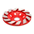 100mm Segment Diamond Grinding Wheel Disc Concrete Masonry Stone Marble Sanding Wheel Red