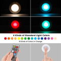 6 Pcs Elfeland Cabinet Lights RGB Led Night Light with Remote Control Stairs Light Cabinet Light Bat