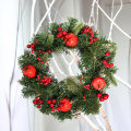 30cm Wall Hanging Christmas Wreath Handmade Front Door Hanging Pendant Garland Home Decorations Supp