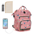 Multifunctional Mommy Bag Baby Diaper Nappy Backpack Travel USB Reacharea... (COLOR: GREY | TYPE: B)